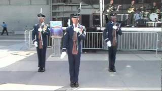 AIRFORCE WEEK IN NYC TRIBUTE DRIL USAF BAND MAX IMPACT ..