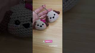 tutorial 👆 perrito llavero amigurumi #crochet #crochetpatterns #amigurumi #tejidos