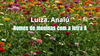 Nomes de meninas com a letra A