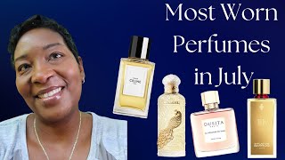 Most Worn Perfumes in July