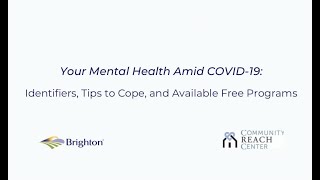 Mental Health Amid COVID-19: Identifiers, Tips to Cope and Available Free Programs