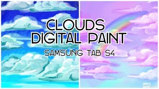 CLOUDS SPEEDPAINT, with samsung tab s4 (nuvole)