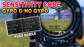 MY SENSITIVITAS KODE GYRO & NO GYROSCOPE PUBG MOBILE 2023 TERBARU