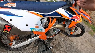 Changing Air filter, wheel, and plastics 2020 KTM 450 SXF