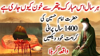 Mubarak pathar jis sy khun niklta hy | imam Hussain ka sir Mubarak | imam Hussain ki shahadt