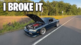 Tuning my S14 and breaking it all in the same video