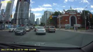 Driving in Toronto: Gardiner Expressway and Highway 427 to Queens Quay East