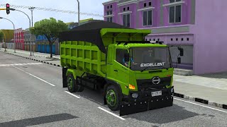 SHARE!? | REVIEW MOD BUSSID TRUCK HINO DUMP ENGKEL SUSPENSI REAL | MOD BUSSID