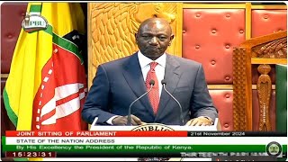 STATE OF THE NATION ADDRESS BY PRESIDENT RUTO