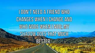 QUOTES ABOUT FRIENDSHIP - 1