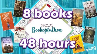 8 books in 48 hours ✨ 48 hour Bookoplathon reading vlog