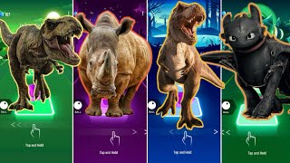 🦖 Jurassic World vs The Rhinoceros vs The Good Dinosaur 🦕  vs Your Dragon 🐉 | Coffin Dance 🪩