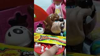 Dont get mad dog chupa chups sour belt #shorts #asmr #best #trendy #grumpydog