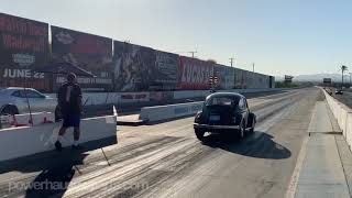 VW Beetle vs Camero at Irwindale Race Track