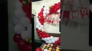 simple 180 balloon decoration #bollywood #arijitsingh #music #movie #love #babyshower #newmusic #