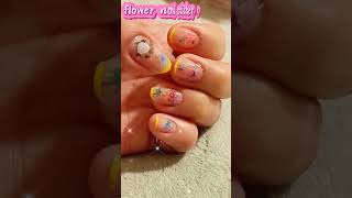 Flower nail sticker