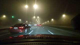 Driving from Stockholm Globen to Farsta Centrum | Dashcam Sweden | Night-time