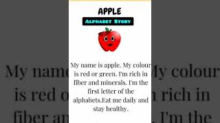 Apple 🍎🍎5 lines essay on Apple / short writing on favourite fruit Apple #shorts