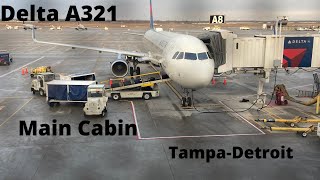 TRIP REPORT: Delta Airlines A321 - Tampa (TPA) to Detroit (DTW) - Main Cabin