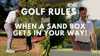 Golf Rules: Immovable Obstruction Interfering with Your Swing