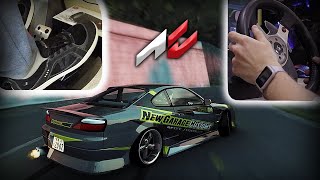 ДРИФТ на NISSAN SILVIA по TOUGE на РУЛЕ | Assetto Corsa | DESTIMAGE