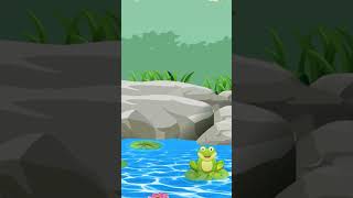 FROG SONG | A Musical Adventure! 🦆 | P1| SHORT  #kidsspaceadventure #childrenssong #childrensrhymes