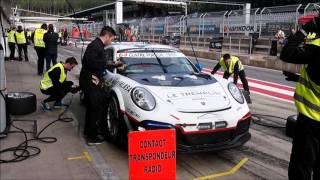 Porsche Lorient Racing Changement de pneus lors de la course 1 des 12h du Red Bull Ring 2017