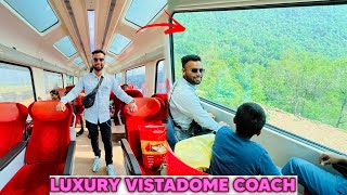 Luxury Vistadome Glass Coach Journey || Vizag To Arakku Valley | Indian Railways |Glass Train Araku