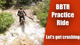 Practicing for the Big Bear Trail Ride | Dirt bike fails at every turn | Enduro trail riding vlog