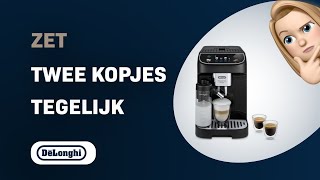 Hoe zet je twee kopjes tegelijk met DeLonghi Magnifica Plus