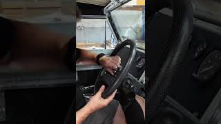 Fitting the MOMO Indy steering wheel to the Defender #momo #landrover