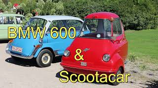 BMW 600  & Scootacar. Two micro cars at the Concours d'Elegance Schwetzingen