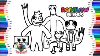 Rainbow Friends Coloring Pages: The Most HAUNTED CRAYONS