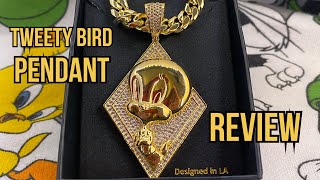 Tweety Bird Pendant REVIEW from @KingIceJewelry x Space Jam: A new legacy