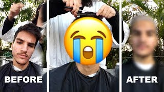 I LET MY BESTFRIEND SHAVE MY HEAD (before mom comes home) *gone wrong*