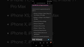 ios 15 support  device