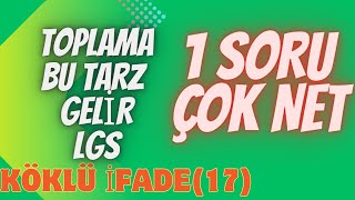 LGS 2024 SORU TAHMİNİ / KÖKLÜ İFADE(17.ÇEŞİT) / KÖKLÜ İFADE 4 İŞĹEM #lgs2024 #matematik #reels