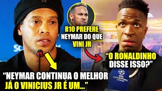 🚨Olha o que o RONALDINHO GAÚCHO FALOU SOBRE VINI JR NO REAL MADRID E SOBRE NEYMAR NA SELEÇÃO