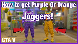 *EASY*How To Get Orange or Purple Joggers in GTA 5! Easiest Clothing Glitch!