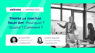 Webinar - Staffer la fonction Sales Ops