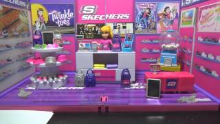 Skechers Shoe Store miWorld Play Set from Jakks Pacific Opening and Review