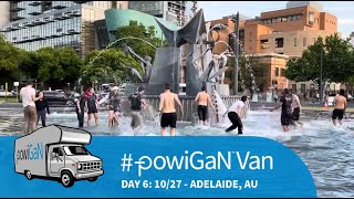 Team αCentauri’s Ceremonial Splash at Three Rivers Fountain in Adelaide