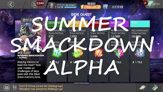 Summer Smackdown Alpha EPIC Boss Rush EASY RUN | MARVEL CONTEST OF CHAMPIONS