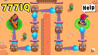 Джесси ЧИТЕР 777 IQ vs NOOB !! ТОП-100 Смешных Моментов в Brawl Stars !!