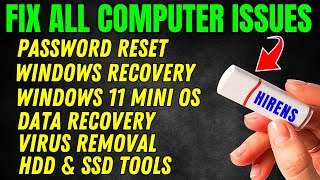 How To Use Hiren's Boot USB To Reset Password Windows 10/11 | Repair Windows | Recover Data & More