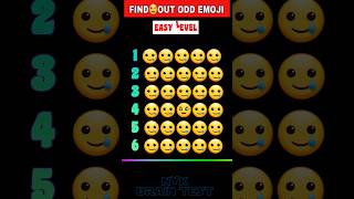 Iqtest and odd emoji challenge #emojipuzzle #riddle #emojiquiz #viral #trending #shorts