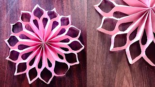 How to make 3D snowflake with paper craft idea for Christmas 2020