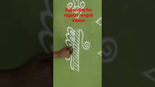 Super easy freehand Rangoli design border || side border Rangoli design 🥳🥰