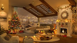 Christmas Jazz Comfort – 4K Cozy Bedroom with Relaxing Melodies for Calm & Focus 🎄❄️