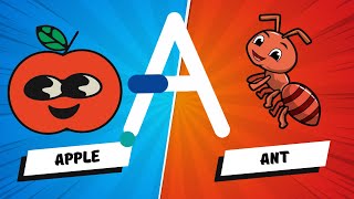 A for Apple, A for Ant,  /æ/ /æ/| ABC Phonic Song |  ABC Song for Kids from E-Family| Learn Alphabet